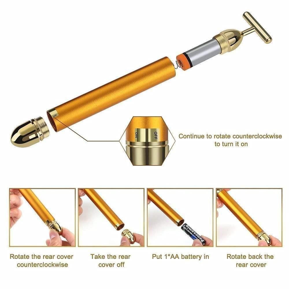 24K Gold Electric Facial Massager (50% OFF)