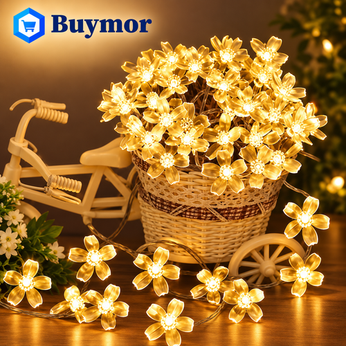 Blooming Cherry Flower 14 LED 3 Meter