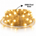 Fancy Yellow Rice Lights 40 LED 12 Meter