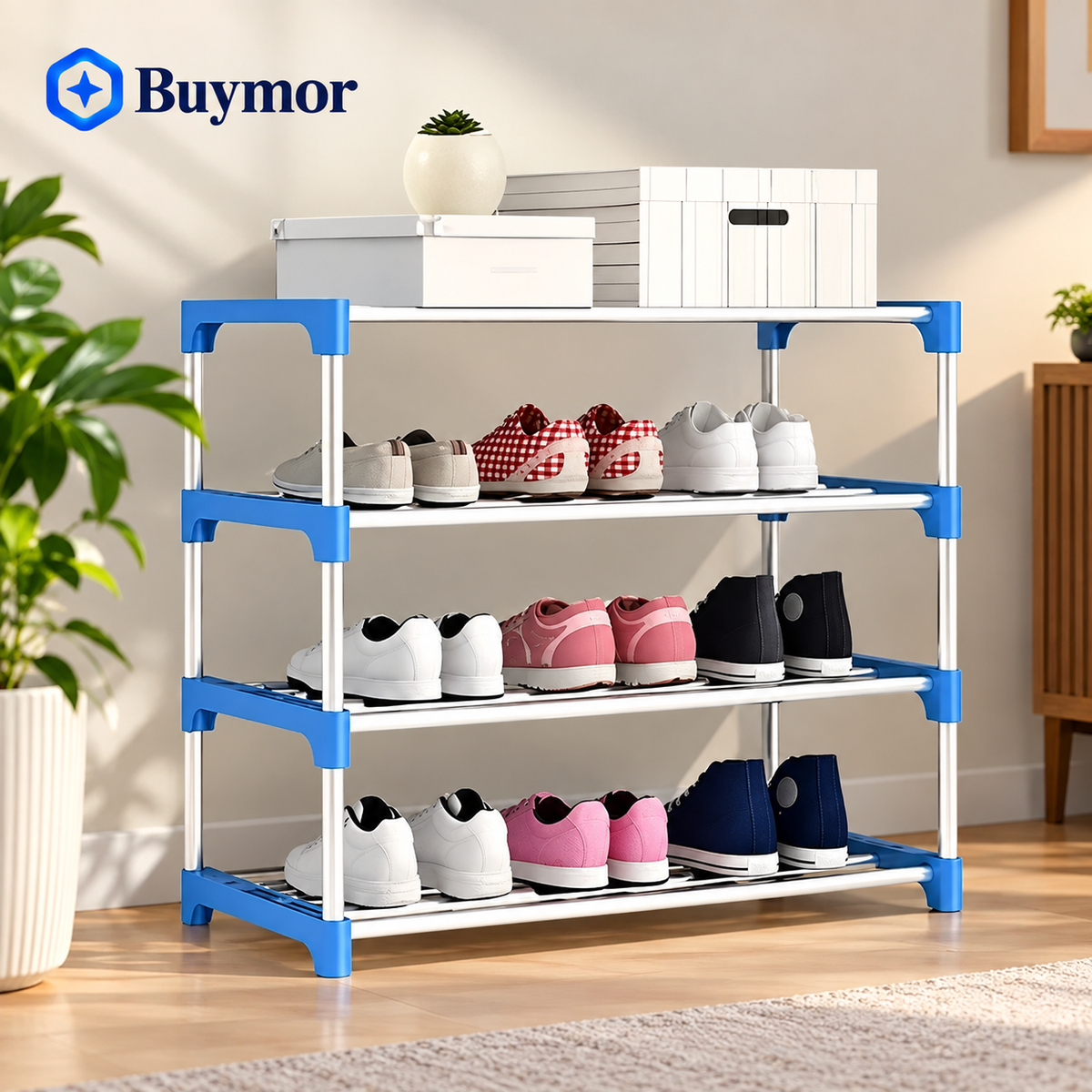 4 layer shoe rack