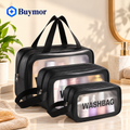 travel cosmetic bag (pack of 3)