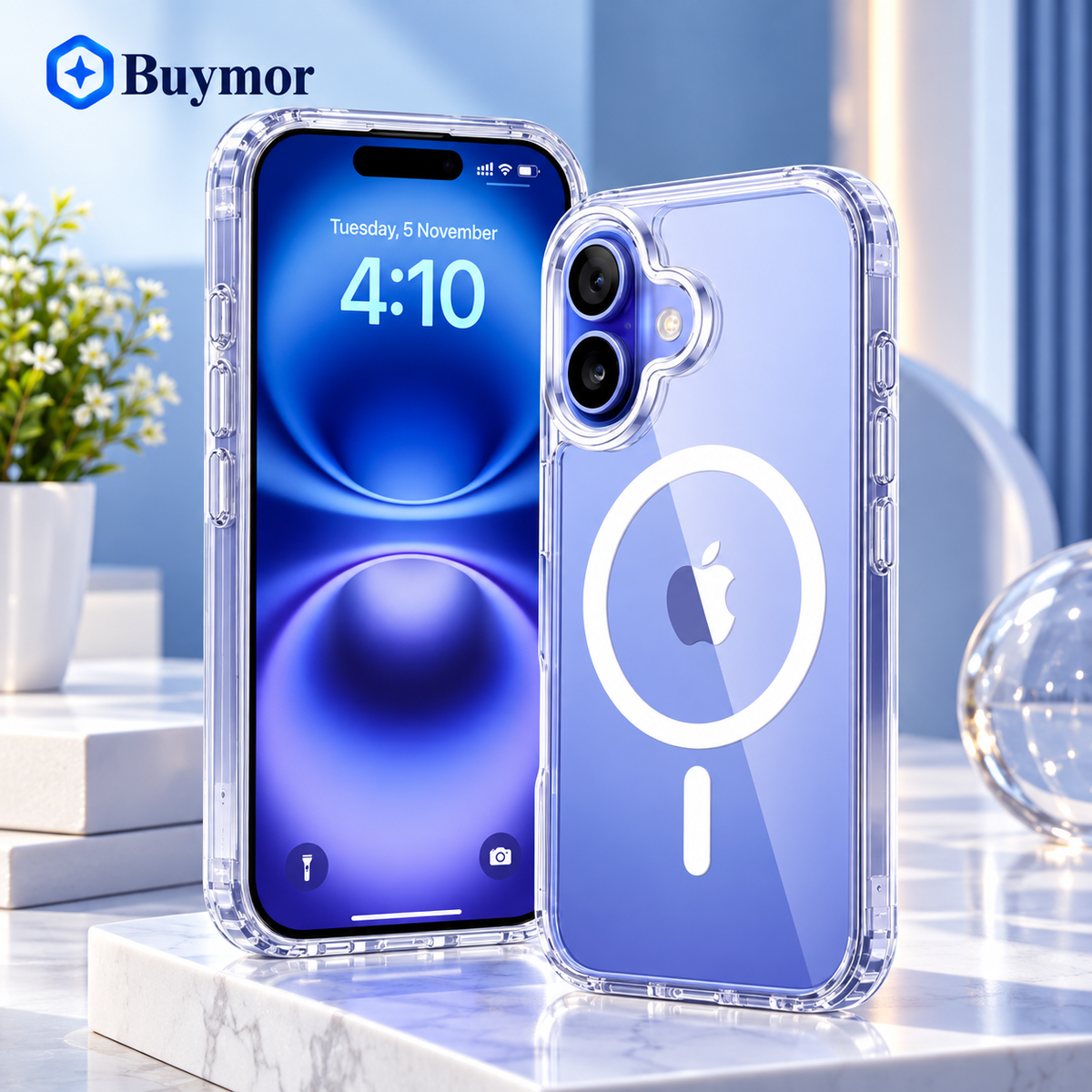 IPHONE 16 BACK COVER CLEAR MAGSAFE