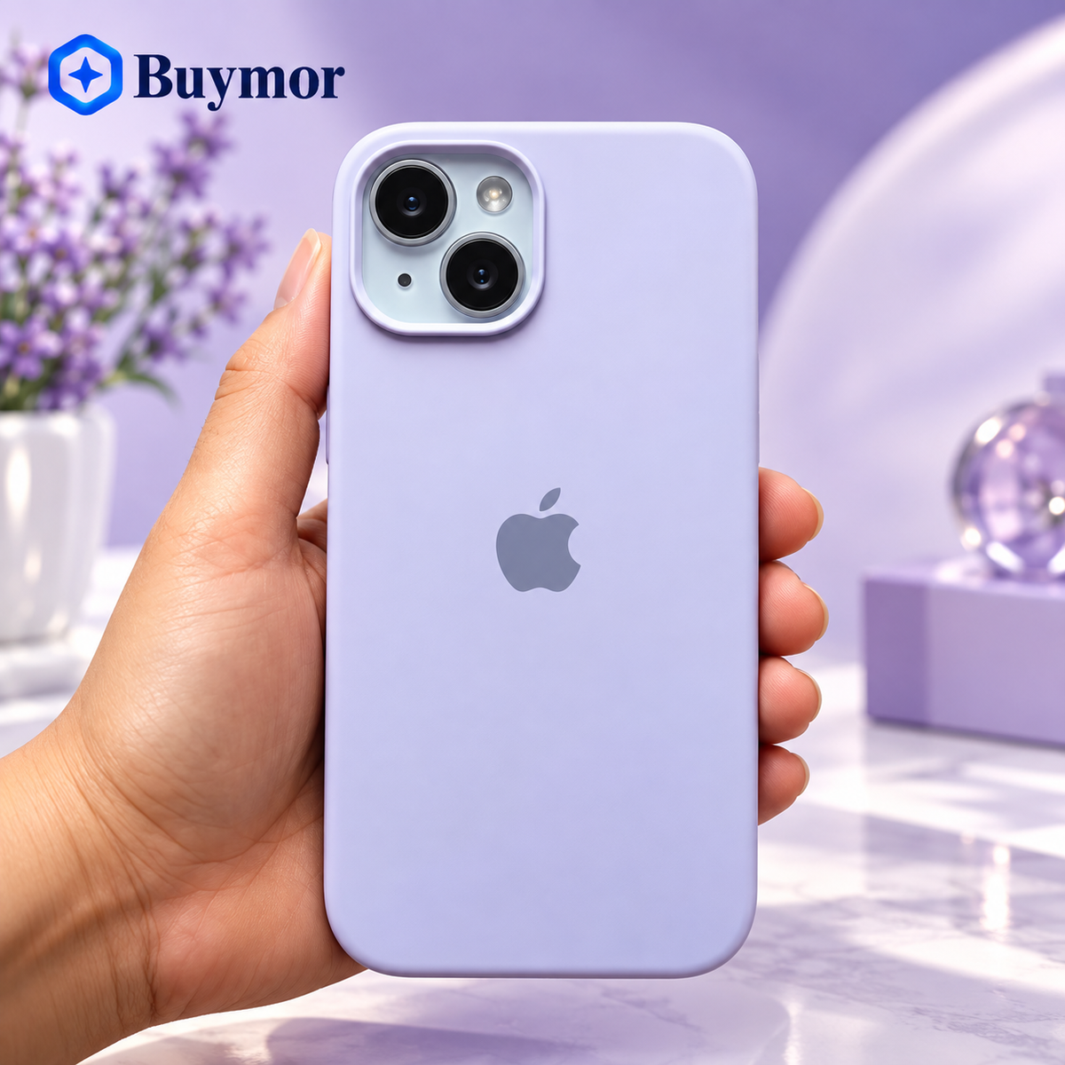 iPhone 15 Case Silicone Phone Case purple