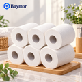 Liora 2 Ply Toilet Paper Roll,  185 Pulls x 6 Rolls