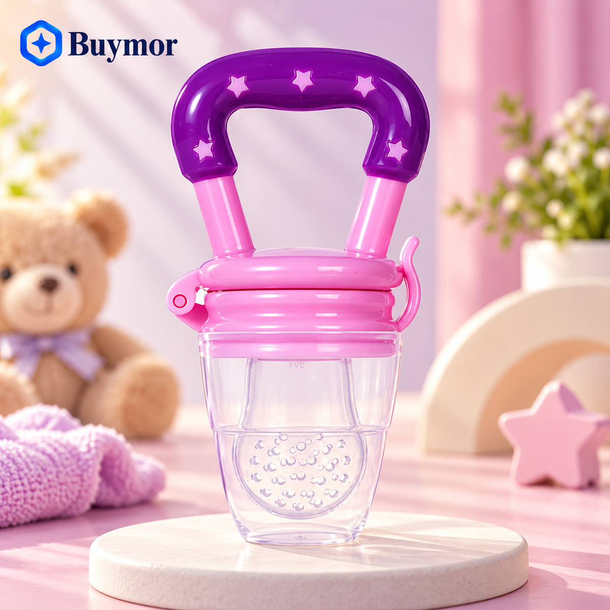 Silicone Food/Fruit Nibbler, Pacifier, Feeder, Teether for Infant Baby