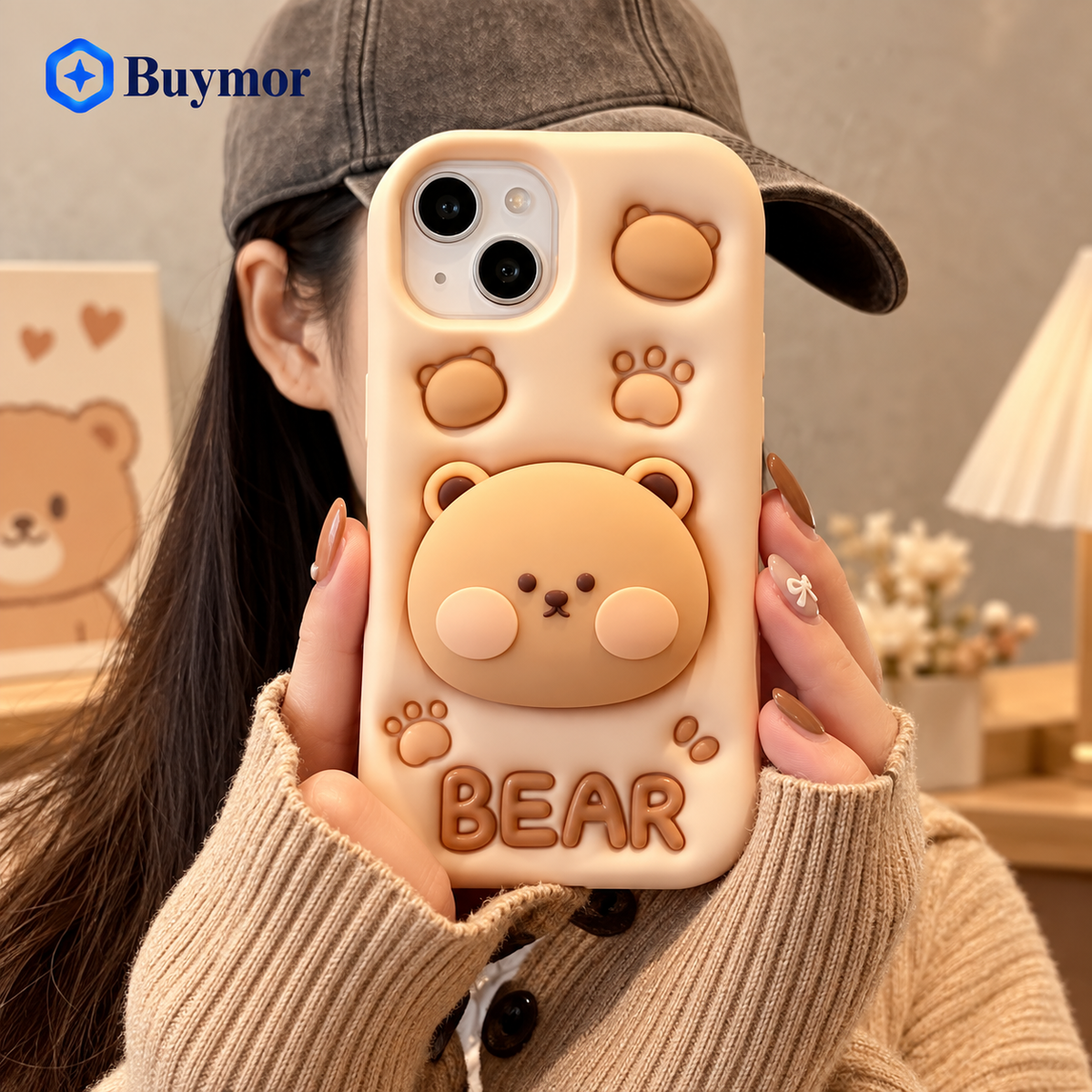 cute bear case for iphone 15