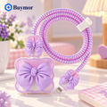 Cable,Full Protection Cover 5 in 1- Purple-Bow