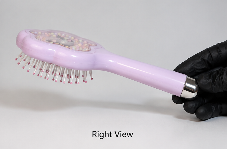 Kuromi Glittery Star Brush Paddle