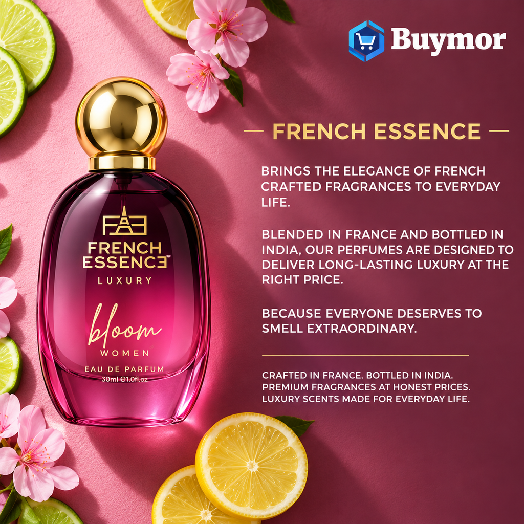 French Essence Luxury Perfume Body Spray For Women Ladies Long Lasting Fragrance Everyday Use - Bloom 30Ml (Pack Of 1)